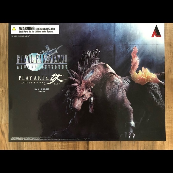 FF7 Advent Children Red XIII Nanaki Play Arts Kai - Picture 5 of 8